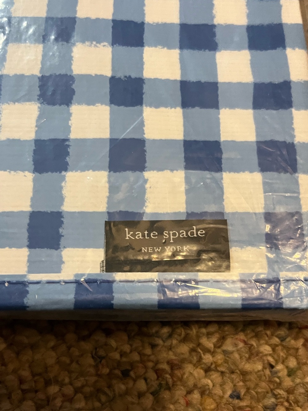🆕 Kate Spade Gingham Grocery Tote - Picture 6 of 9